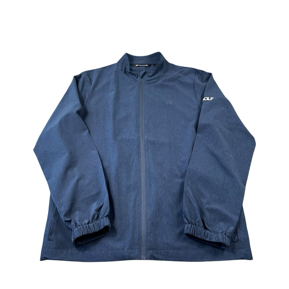 Travis‎ Mathew Blue NBC Golf Full Zip Performance Golf Jacket Size M